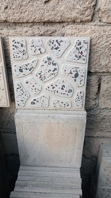 купить формы для декоративного камня: Məhsul: Beton mozaik səki/daş döşəmə plitələri Təsvir: - Açıq bej — 10