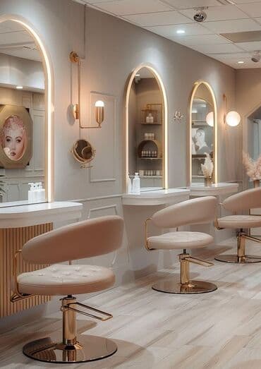 qatlanan güzgü: Yeni, Saş kəsimi üçün masa, Güzgülü — 4