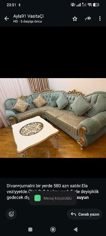 divan satisi: Divan+jurnalni bir yerde 580 azn satılır.Ela veziyyetde.Ölçü — 1