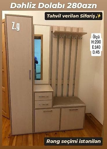dehliz skaflari: *Təhvil verilən Sifariş 💫* *Dəhliz Dolabı 280Azn* ✔️İstehsal Rusiya — 1