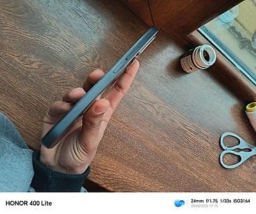 lg wing telefon: Honor 400 Lite, 128 GB, rəng - Qara, Barmaq izi — 1