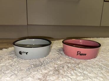 Digər heyvanlar: Pişik aksesuarları dəsti - Qapalı pişik tualeti: Ağ-bənövşəyi korpus — 7