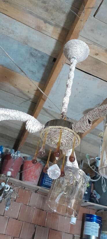 çat şüşə: Çılçıraq, 3 lampa, Şüşə — 2