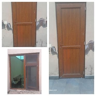 PVC qapı və pəncərə dəsti Məhsul təsviri: - Ağaç naxışlı (qəhvəyi) at lalafo.az PVC qapı və pəncərə dəsti Məhsul təsviri: - Ağaç naxışlı (qəhvəyi)