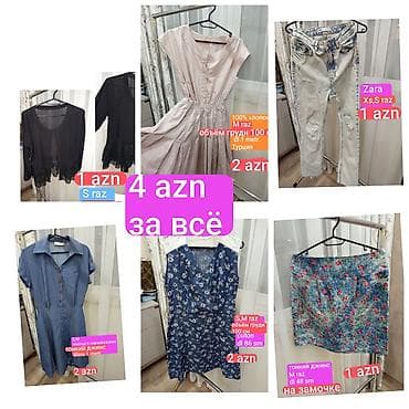 Qadın geyimləri dəsti – hamısı birlikde.Unvan Xirdalan - Qara şifon