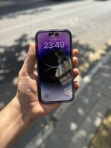 телефон fly ds169: IPhone 14 Pro, 128 ГБ, Deep Purple — 18
