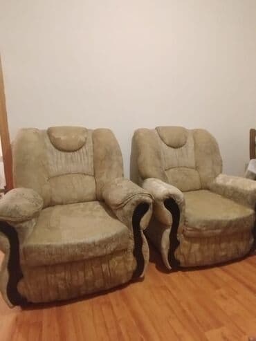 турецкая мягкая мебель в баку: Di̇van-kravat, 2 kreslo, Açılan — 2