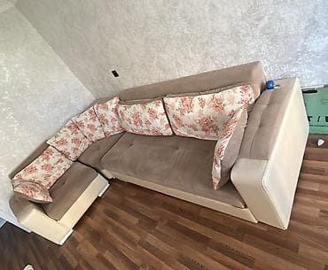 Угловой диван, Б/у, Раскладной, С подъемным механизмом, Ткань, Нет доставки at lalafo.az Угловой диван, Б/у, Раскладной, С подъемным механизмом, Ткань, Нет доставки