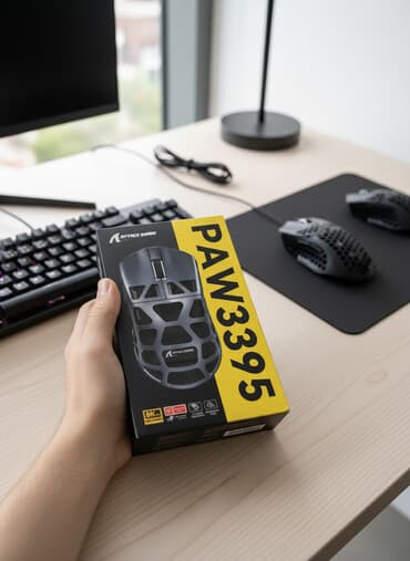 kompüter çantası: Attack Shark R3 oyun siçanı – PAW3395 sensorlu, maqnezium ərintili — 1