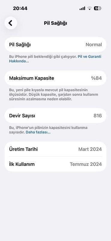 iphone satis: IPhone 15, 128 GB, Starlight — 6