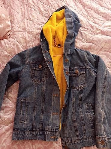 kurtkalar 2025: Kapüşonlu içi tüklü cins gödəkçə - Material: klassik mavi denim (üst — 3