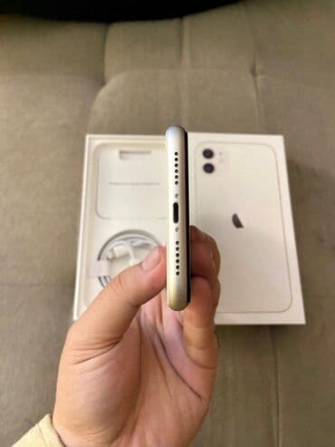 ikinci əl iphone 11: IPhone 11, 128 GB, Ağ, Face ID — 5