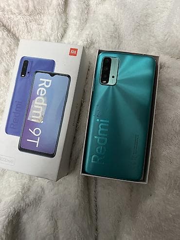 x7 pro: Redmi 9T, 64 GB, rəng - Göy, Barmaq izi, Face ID — 7