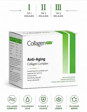 collagen 3 in 1: Collagen Forte Anti-Aging Collagen Complex – hidrolizə peptid Tip 1 — 1