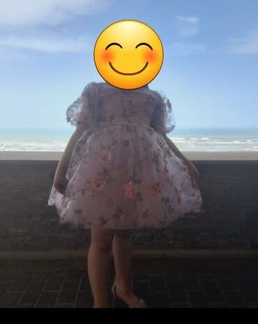 детское платье с болеро: Детское платье, Праздничное, 9 - 10 лет, Baby Pink — 1