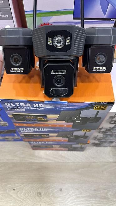 4K Ultra HD PTZ Günəş enerjili üç linzalı təhlükəsizlik kamerası -