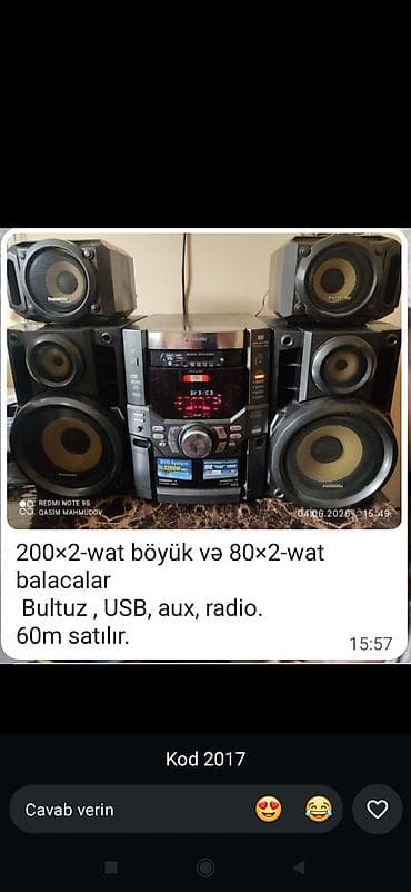 blu: Musiqi mərkəzləri və akustik səs kolonları təqdim olunur. Şəkillərdə — 3