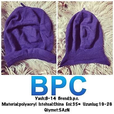 2 yas: Yash:8-14 Brend:b.p.c. Material:polyacryl Istehsal:China Eni:35* — 1