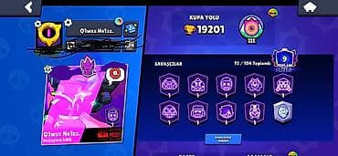 19: Brawl Stars hesabı - Kupa yolu: 19,201 - Prestij: 9 - Hesab oluşturma — 2