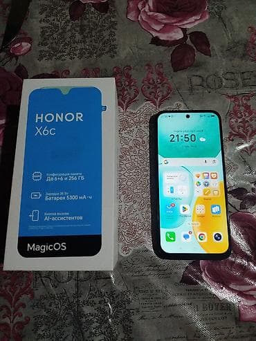 iphones 6 s: Honor X6c, 256 GB, rəng - Qara, Barmaq izi — 2