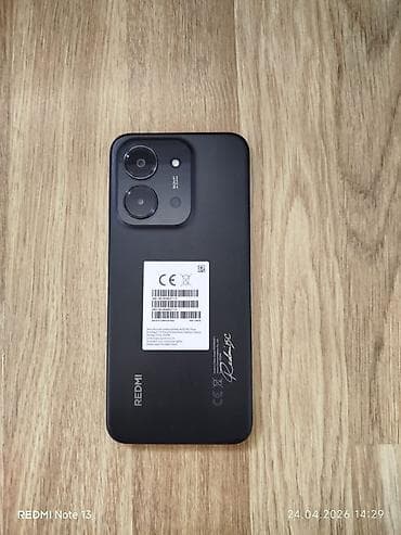 redmi 9a qiyməti: Redmi 13C, 128 GB, rəng - Qara, Sensor — 4