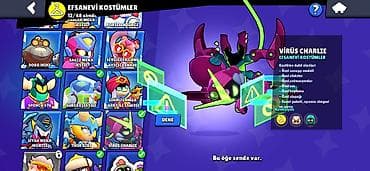 10 line: Brawl Stars hesabı təcili satılır. 12 əfsanəvi, 7 hipersarj skini — 8