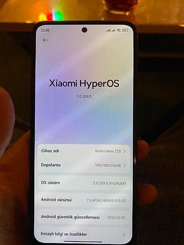 ikinci el telefonlar: Redmi Note 12S, 256 GB, rəng - Qara, Face ID — 2