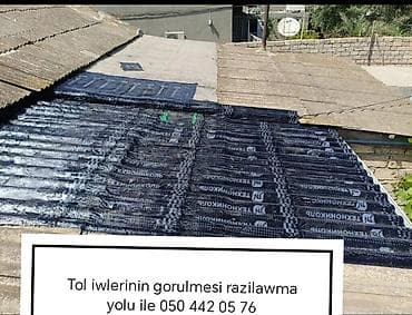 Xidmətlər: Tol (bitum rulon örtük) ilə dam və izolyasiya işləri - Damların — 1