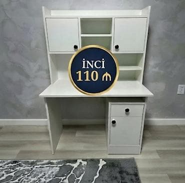 Düz masa, Stulsuz, Polkalı, Siyirməli, Azərbaycan, Sadə laminat