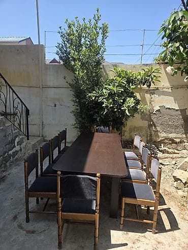 demir stol stullar: Qonaq otağı üçün, Açılmayan, Dördbucaq masa, 8 stul — 2