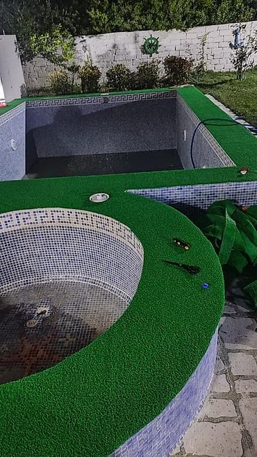 🏊‍♂️ Hovuz kənarları üçün xüsusi rezin örtüklər! ✅ Sürüşməyə qarşı — 1