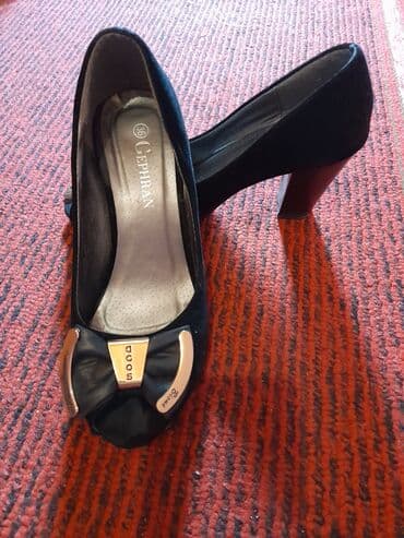 tangetka ayaqqabi modelleri: Tuflilər, Elle, Ölçü: 37, rəng - Qara, İşlənmiş — 1