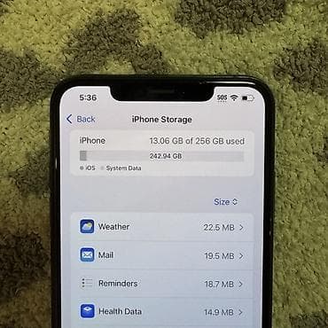 telefon xetsiz internet: IPhone Xs Max, 256 GB, Qara — 3