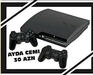sony a6500: Sony PlayStation 3 (PS3) oyun konsolu - Model: PS3 Slim - Rəng: Qara — 1