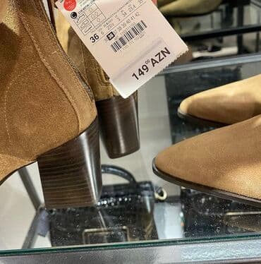 qiz ucun botlar: Ölçü: 36, rəng - Qəhvəyi, İşlənmiş — 2