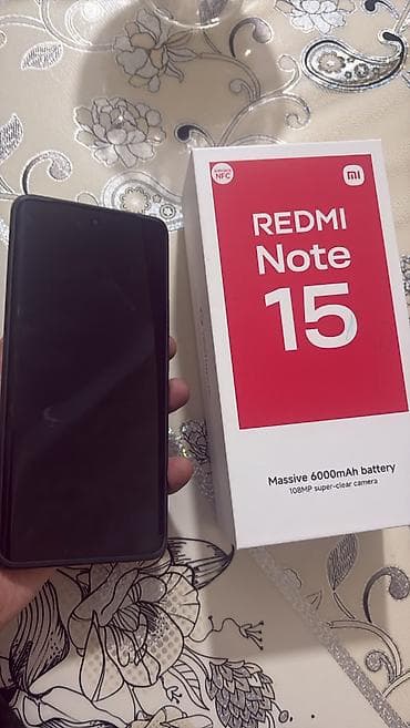 xiaomi note 2: Xiaomi 15, 256 GB, rəng - Qara, 
 Zəmanət, Barmaq izi, İki sim kartlı — 1