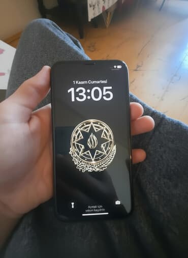 j2 telefon: IPhone X, 64 GB, Space Gray, Zəmanət, Barmaq izi, Sənədlərlə — 1