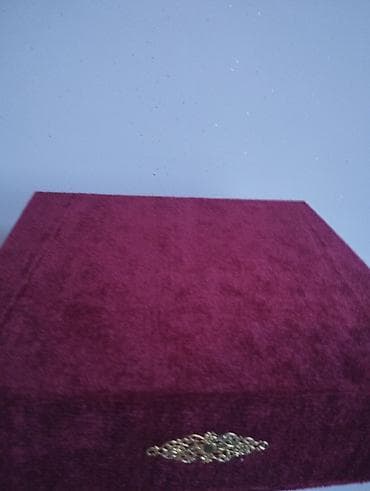 Xonça: Xüsusi dizayn qutu – nişan/xınayaxdı üçün - Material: məxmərə bənzər — 4