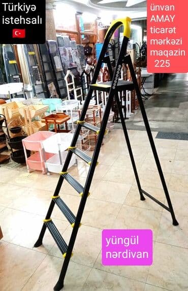 Nərdivan. Təzə. Türkiyə istehsalı. Şəhər içi çatdırılma 5m Ünvan