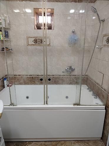 jakkuzi: Hidromassajlı vanna – şüşə sürgülü kabina ilə - Akril materialdan — 3