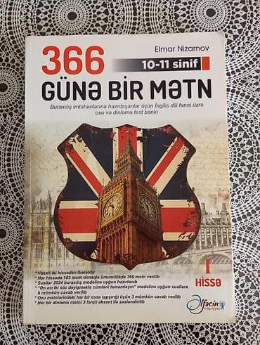 Məhsul: “366 Günə Bir Mətn” – 10–11-ci siniflər üçün İngilis dili üzrə at lalafo.az Məhsul: “366 Günə Bir Mətn” – 10–11-ci siniflər üçün İngilis dili üzrə
