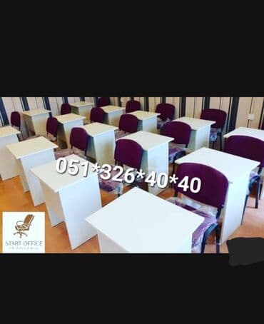 Masa və oturacaq dəstləri: Qonaq otağı üçün, Yeni, Açılmayan, Dördbucaq masa, 1 stul — 7