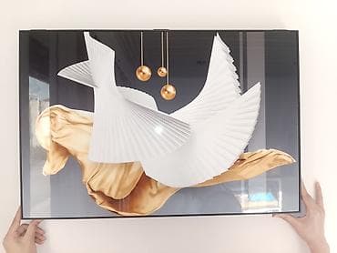 divar tablosu: Şüşə tablo – dekorativ divar əsəri - Material: parlaq şüşə səth — 8