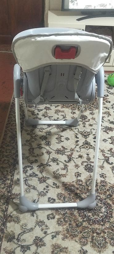 icinde oyunlarla: Uşaq yemək stulu – Baby Home - Rəng: boz-ağ - Önündə geniş çıxarılan — 4