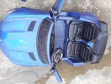 ucuz maşinlar: Uşaq üçün elektrikli minik maşını – ikinəfərlik, mavi rəng — 2