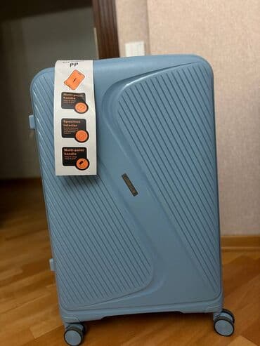 Rukzaklar: Səyahət çamadanı – silikon sərt korpuslu,qırılmayan açıq mavi — 1