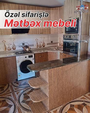 Sifarişlə mətbəx dəsti, Teksturalı laminat, Kredit yoxdur