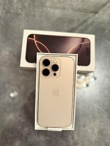 dubay telfon: IPhone 16 Pro, 256 GB, Desert Titanium, Face ID — 1