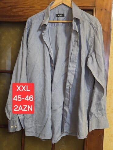 ketan köynek: Kişi köynəkləri – müxtəlif model və ölçülərdə - Zolaqlı uzunqol — 4