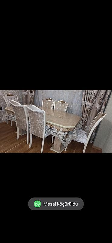 Qonaq otağı üçün, Açılmayan, 6 stul